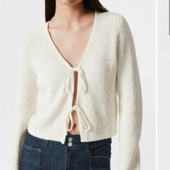 NWOT Tie Front Cotton Cardigan from & Other Stories - Picture 2 of 6